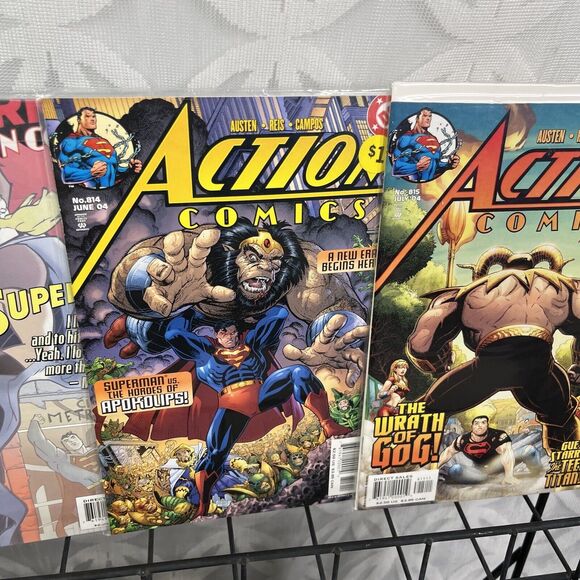 DC Superman Action Comics 806-808 814-818 826 829 Lot Vs Darkseid Shazam Magog - Picture 2 of 9